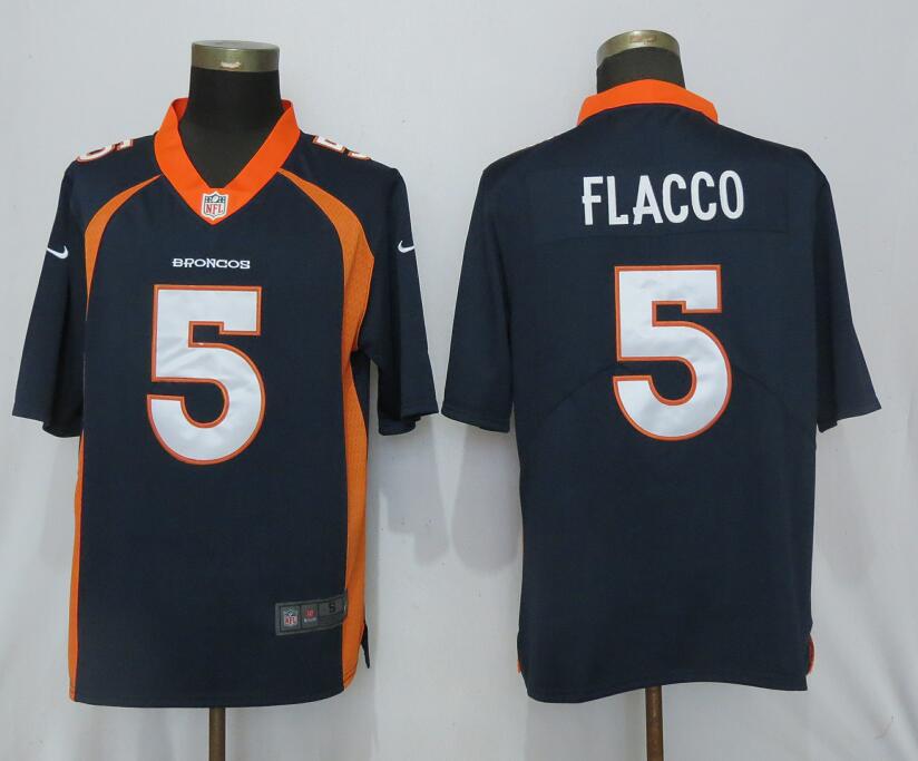 NEW Nike Denver Broncos 5 Flacco Blue 2017 Vapor Untouchable Limited jerseys